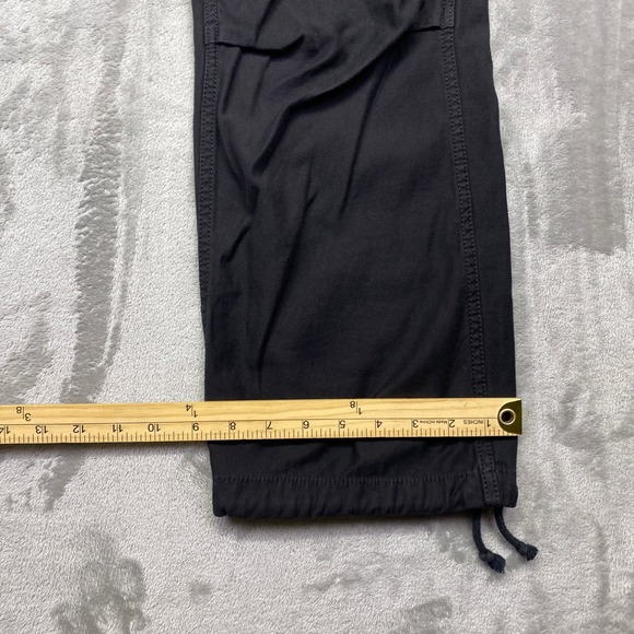 Tna Black Cargo Jogger Pants Drawstring Waist Cargo Pockets Elastic Cuffs XS - Picture 4 of 9